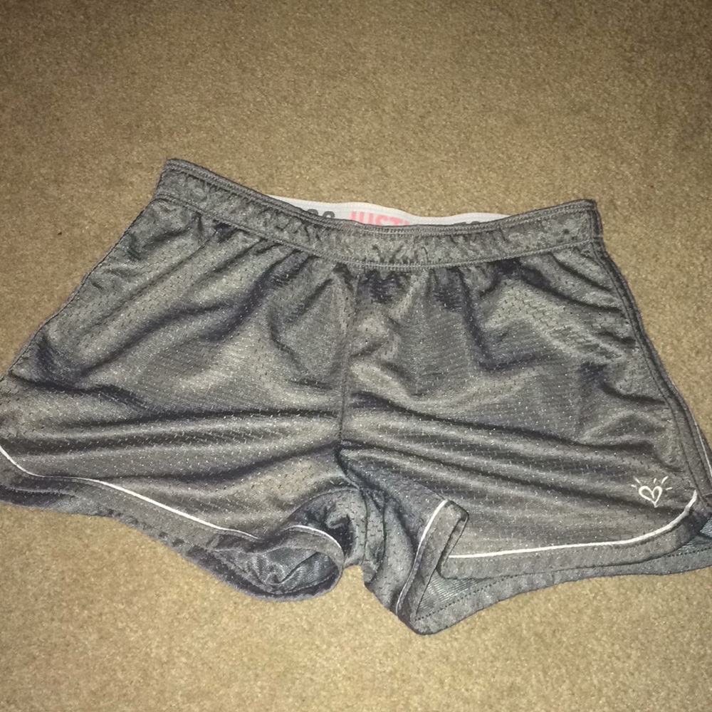 Grey athletic justice shorts
